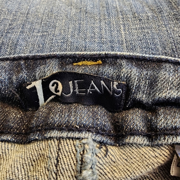 ZCO Womens Bootcut Jeans Thick Stitched Back Pocket Mid Rise Distressed Bohemian - Picture 8 of 13